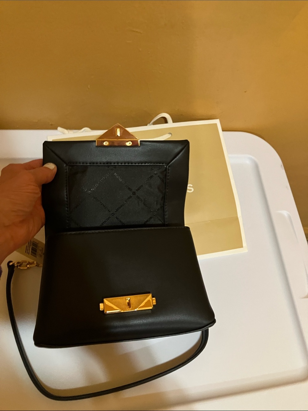 Michael Kors CECE SM Conv Non/Ltr Vegan XBody - Picture 5 of 14